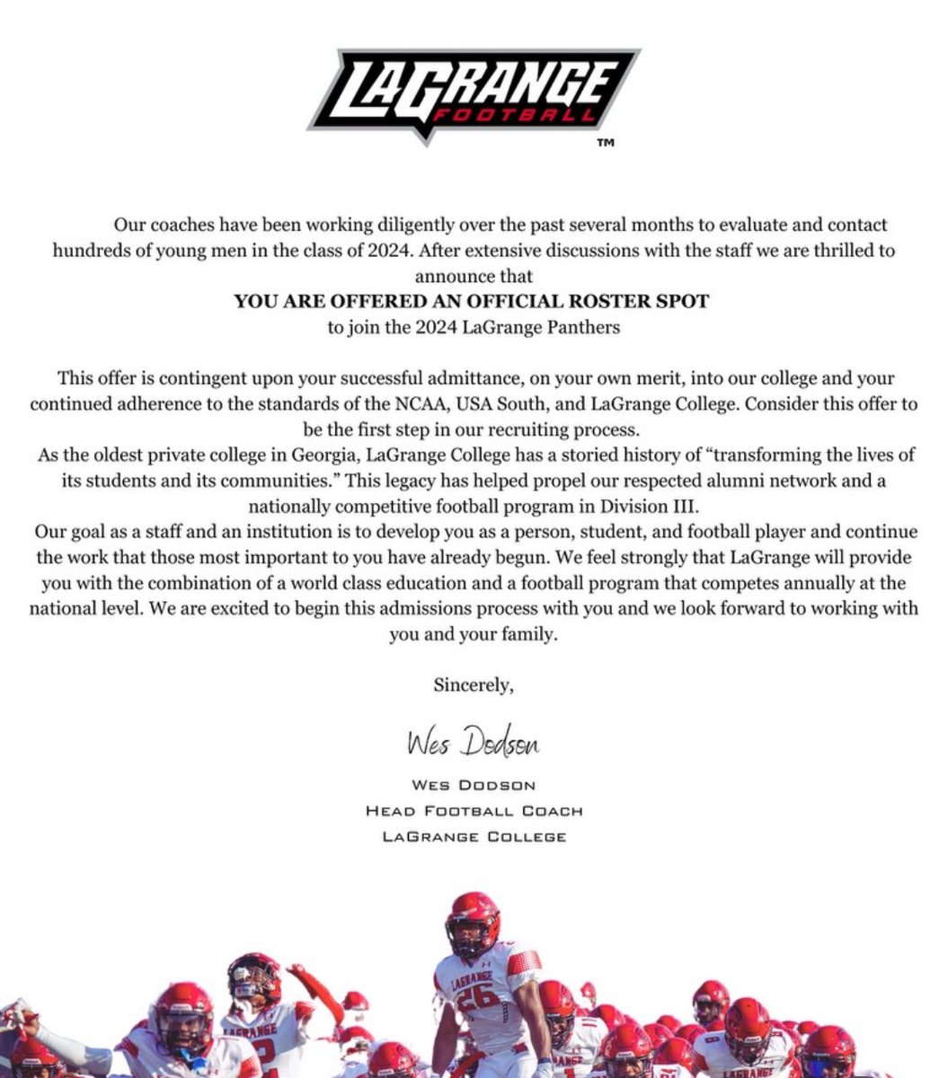 Ax_Mcglock's tweet photo. Extremely grateful to receive an offer from @LCPanthers_FB‼️ Lets work💯 https://t.co/98CQM8ujWL