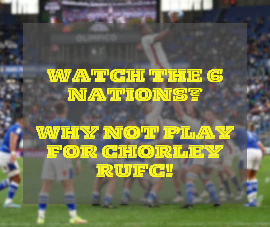 🏉 Six nations rugby starts this weekend!
3️⃣ epic test matches of the Northern Hemisphere top nations!
❓if you enjoy watching, why not TRY your hand. 
🏉🏉🏉 Open training Thursday and matches Saturday!!! Experienced, new, fancy a change, every one is welcome
Training Thursday