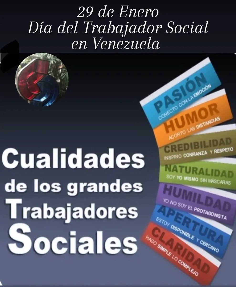 DIA DEL TRABAJADOR SOCIAL EN VENEZUELA

Felicitamos a todos los trabajadores sociales en su día, especial mención a los profesionales egresados de nuestra Alma Mater UCV, por su vocación de servicio, sensibilidad y disposición en favor del bienestar de los demás.
 #UCV #UCVActiva