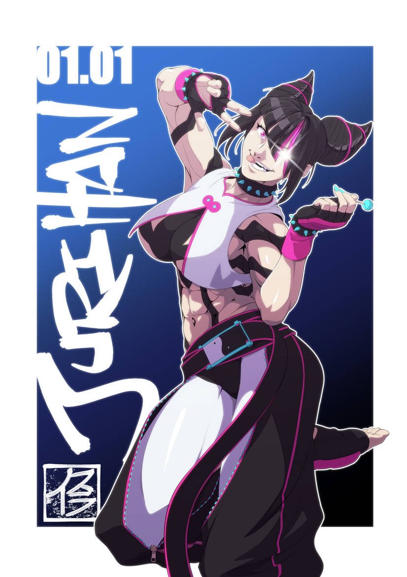 ハン・ジュリ 「#格ゲーキャラ描こうぜMy ongoing #StreetFighter fan」|isra. (イスラ。) || Subscriptions on KO-FIのイラスト