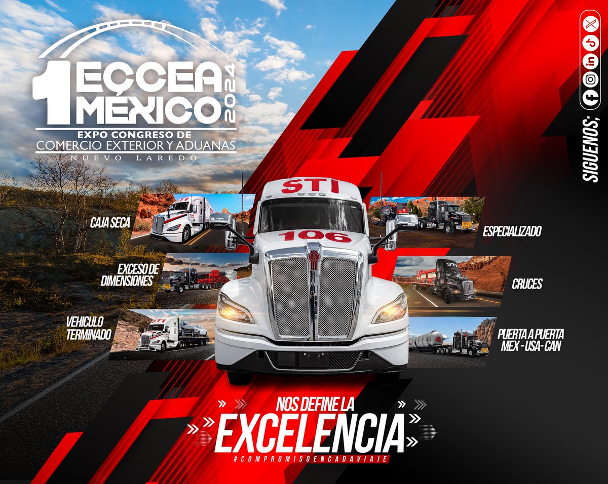 sti_mexico's tweet photo. #STIMéxico culmina una gran participación en el ECCEA México edición #NuevoLaredo donde se reunieron grandes figuras del comercio exterior de la localidad y de la república mexicana. 
#PasiónPorServir https://t.co/UWy9OX8Uqn