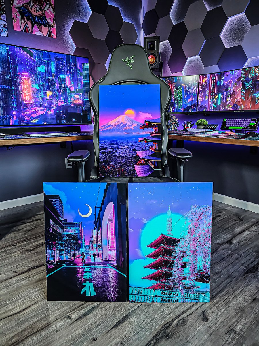 Adding a pop of color to your walls!🎨✨

Which collection would you want brightening up your room? Let us know! 🤩

Art by: <a href="/DaffaUmar7/">Exhozt</a>  / <a href="/gufe_visuals/">Gufe Visuals - Alen Gajšek</a>  / <a href="/funglazie/">Angel Acevedo</a> 

#colors #colorful  #artgallery #acrylicart #wallart  #originalartwork  #artsy #setup #gamer #gaming