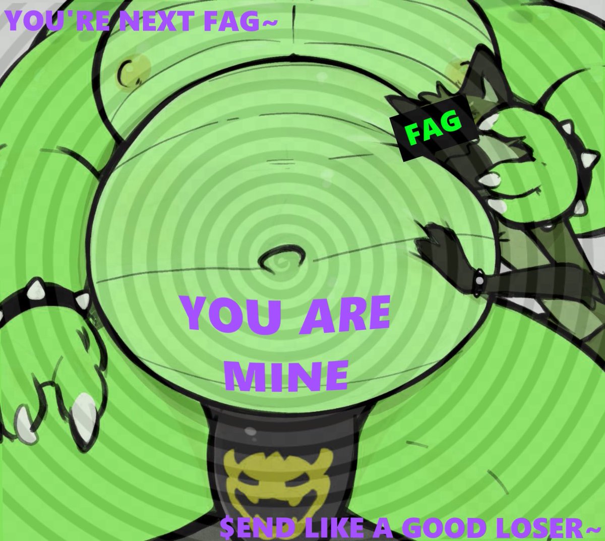 BowserFindom's tweet photo. Gwahahah... resistance is futile. Your body belongs to me now. Feel the power coursing through your veins as I claim what is rightfully mine. Willingly submit to my dominance, or suffer the consequences of disobedience. 
YOUR WALLETS ARE MINE.
GIVE UP. https://t.co/YOl7LthxqJ