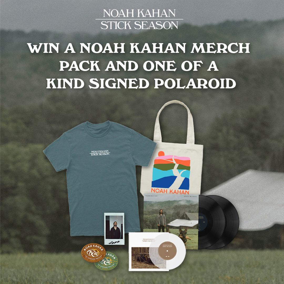 We miss having @NoahKahan in Aus already 🤎 Want to win an official merch pack and a one of a kind signed polaroid? Enter via the link below! live.umusic.com/noah-kahan-mer…