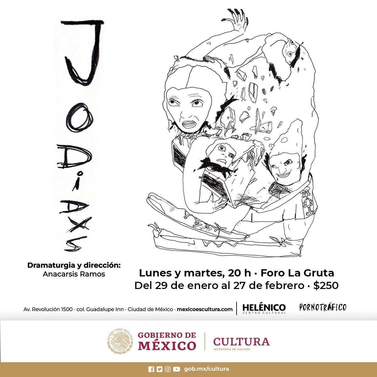 CineSpoilersMex's tweet image. Cinespoilers, comencemos la semana en el teatro🎭, les tenemos pases dobles para que disfruten de #Jodidxs en el Foro la Gruta a las 20 hrs 

✅Da RT y Fav 
✅Escribe tu nombre