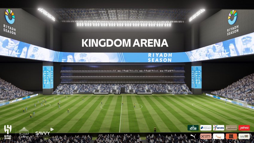 من المقرر استكمال تطوير ملعب Kingdom Arena بعد نهاية الموسم الحالي، حيث تتضمن زيادة الطاقة الاستيعابية لأكثر من 30 ألف مقعد ، وتركيب أرضية متحركة و سقف قابل للطي

 #الهلال_انترميامي