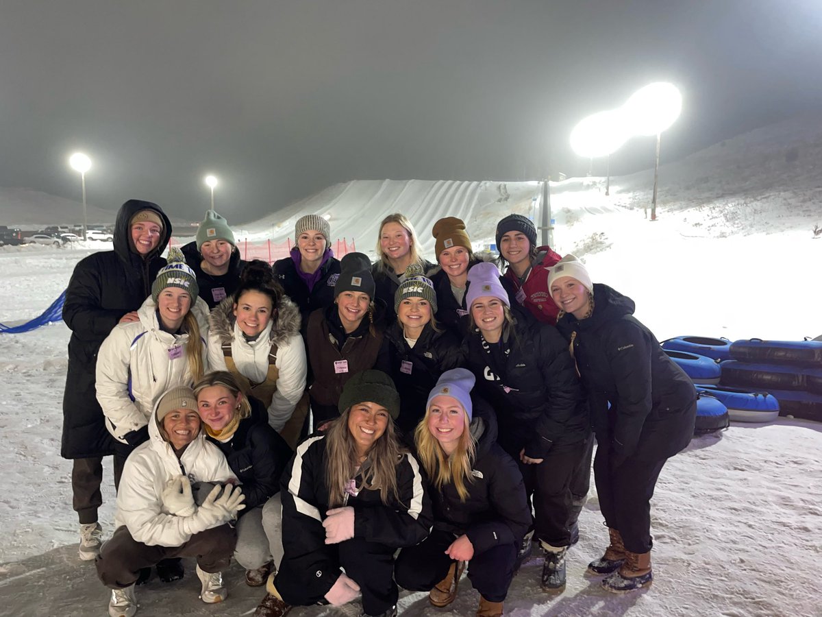 USFCougarsSB's tweet photo. J term break = team bonding🥰 
Come watch all of these girls this weekend in St. Cloud, MN! 

#GoCoo | #PlayforPaige33 https://t.co/UCPB6Y9fGK
