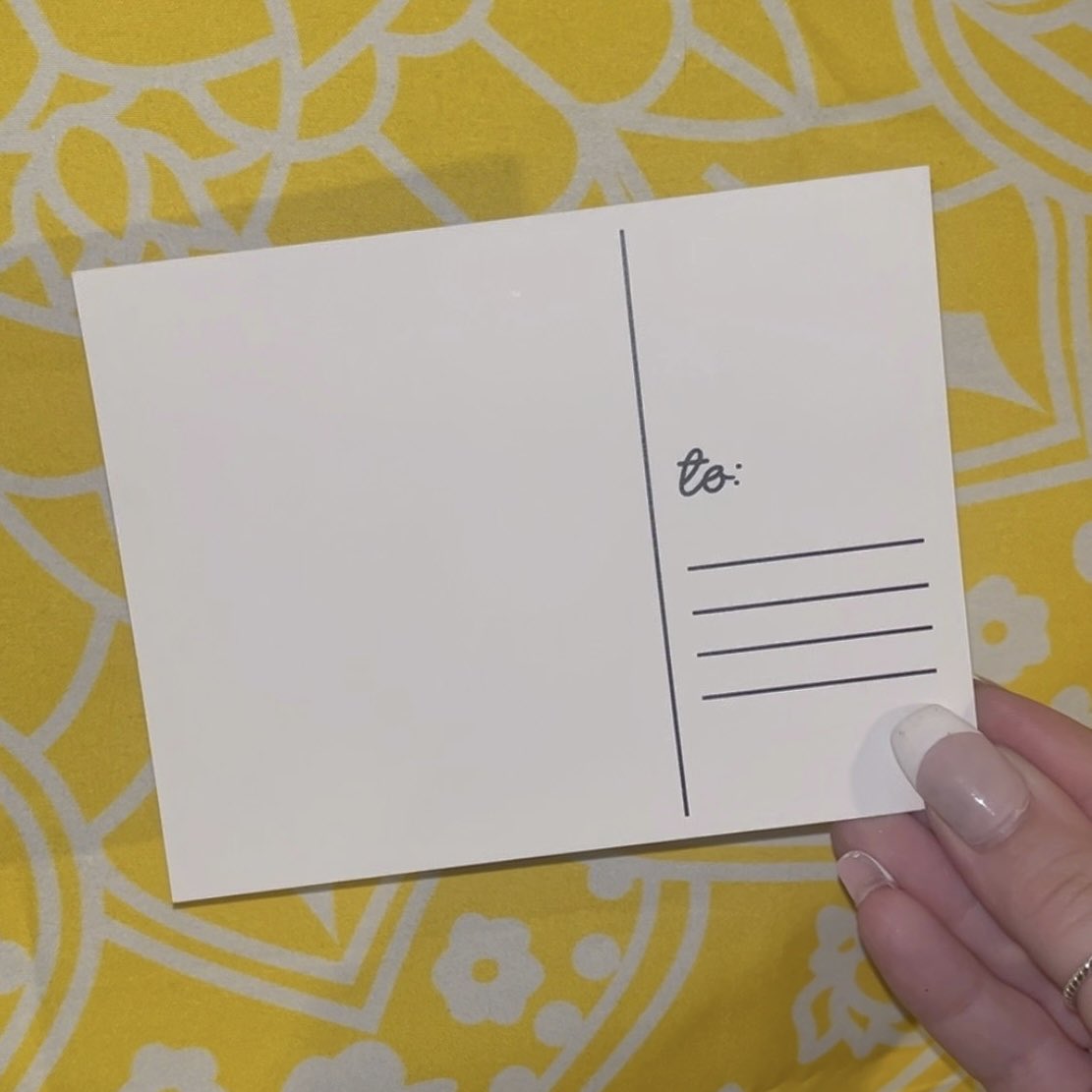 very excited to be bringing postcards to the shop! 💛🌞