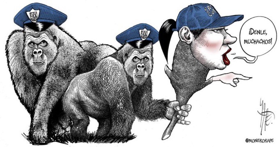 epigmenioibarra's tweet photo. Fascista en la Cuauhtémoc 
Cartón de @monerorape https://t.co/oMErQ1o0eJ