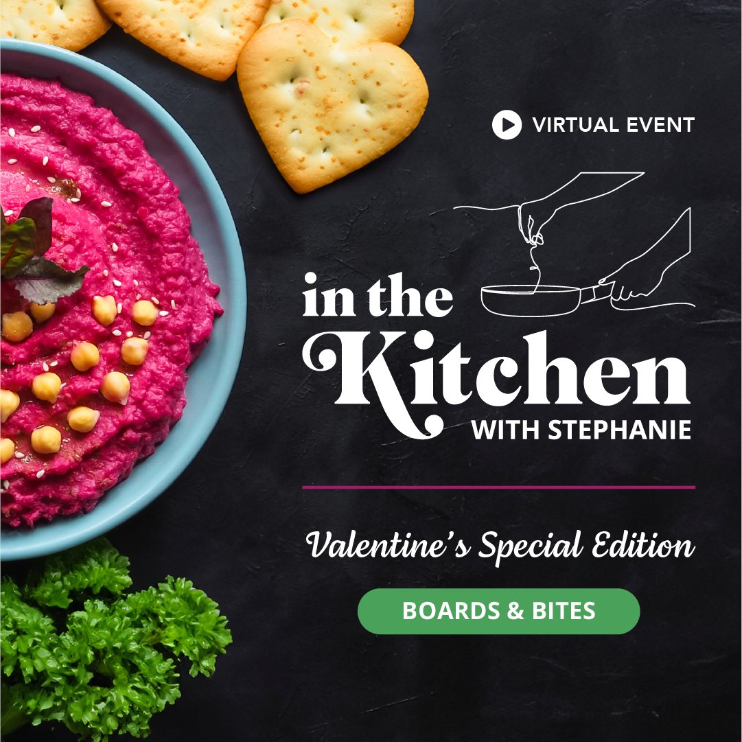 Join our #Valentine’s Special Edition of In the Kitchen with Stephanie on Wed., Feb. 7 at 1 PM ET. During our free virtual event, our oncology #dietitian will make #IrisOncology beet hummus &amp; share tips on eating well during cancer treatment. Register now! buff.ly/3Sqk27g