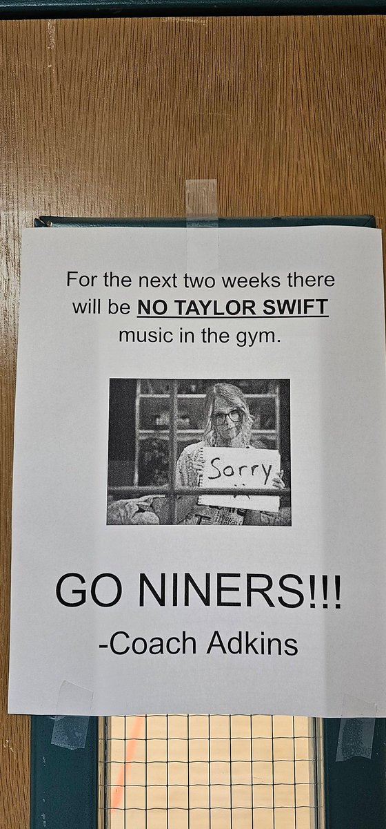 No Taylor Swift for the next couple of weeks. If you mad about it, just shake it off (outside the gym of course)
😁😁😁
