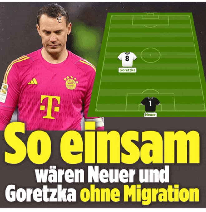 Auch ohne Migration hätte die deutsche Fußball-Nationalmannschaft 11 Spieler.