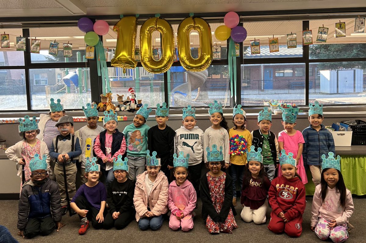 We made it to triple digits for the school year! Today, TCK Scholars celebrated their 100th day of school with activities that helped them count to 100. Here's Mrs. Flores' transitional kindergarten class showing creativity and school spirit! #100DaysOfSchool #TCKScholars