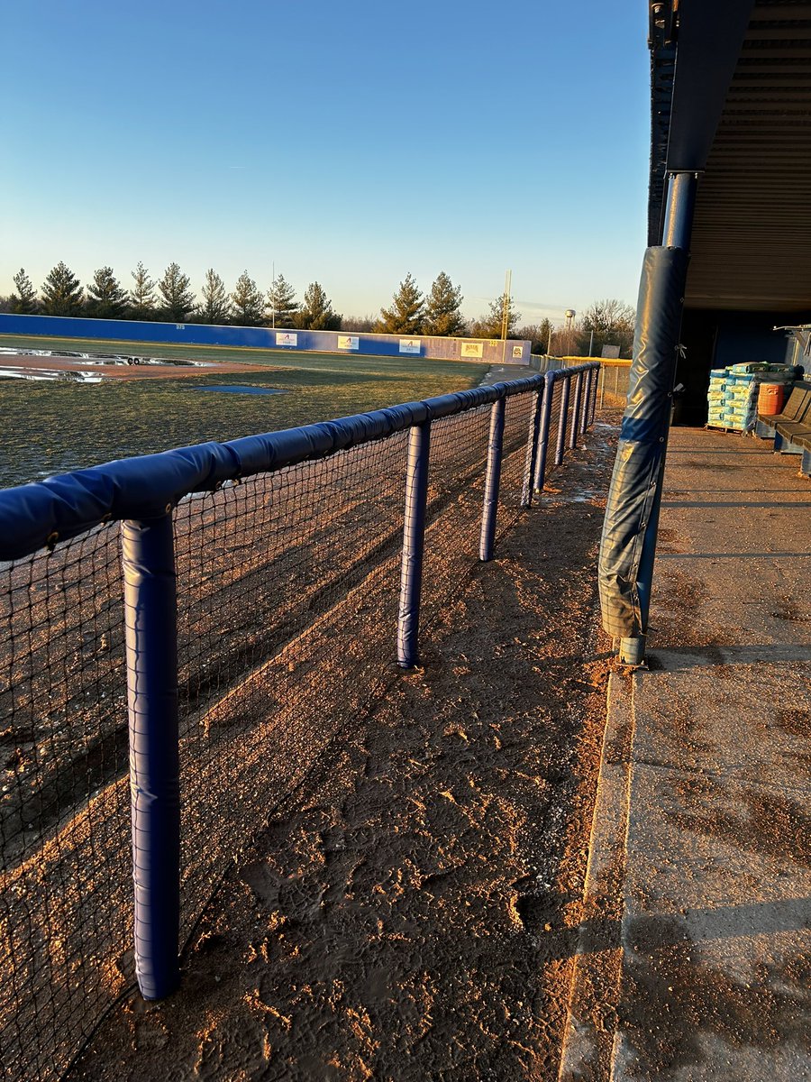 New dugout fences are installed and ready for the spring!! Let’s go Wildcats!! #GoWild