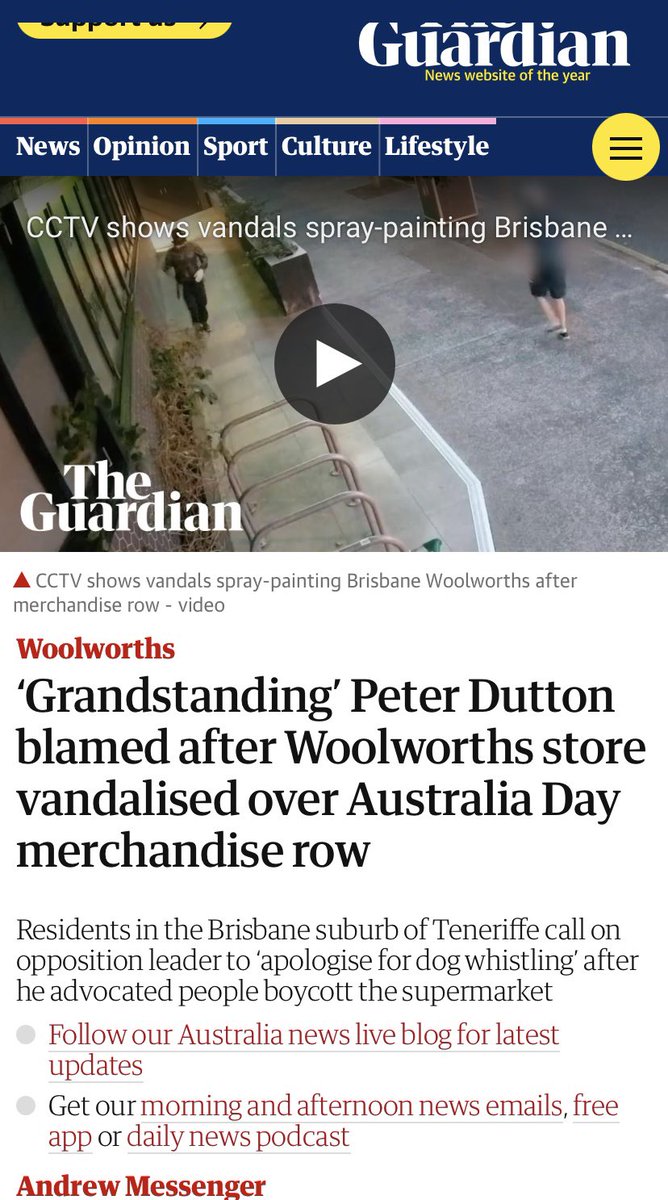DigbyMiss's tweet photo. @SkyNewsAust Passed you by (no doubt deliberately) but Woolworths stores were vandalised & their retail workers were verbally assaulted because of Peter Duttons incitement #DuttonIsALoser #LNPToxicNastyParty #auspol #PeterDuttonincitesvandalism https://t.co/Cfvk6sqKsq