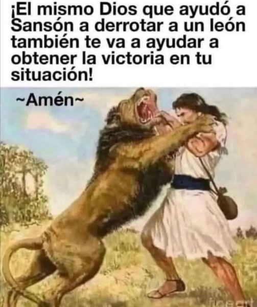 David le dijo al rey Saúl que había matado a un león y a un oso que habían atacado a sus ovejas, y que haría lo mismo con el filisteo Goliat, porque había provocado al ejército del Dios vivo. 'TU VENCERAS AL GIGANTE' confia en JESÚS