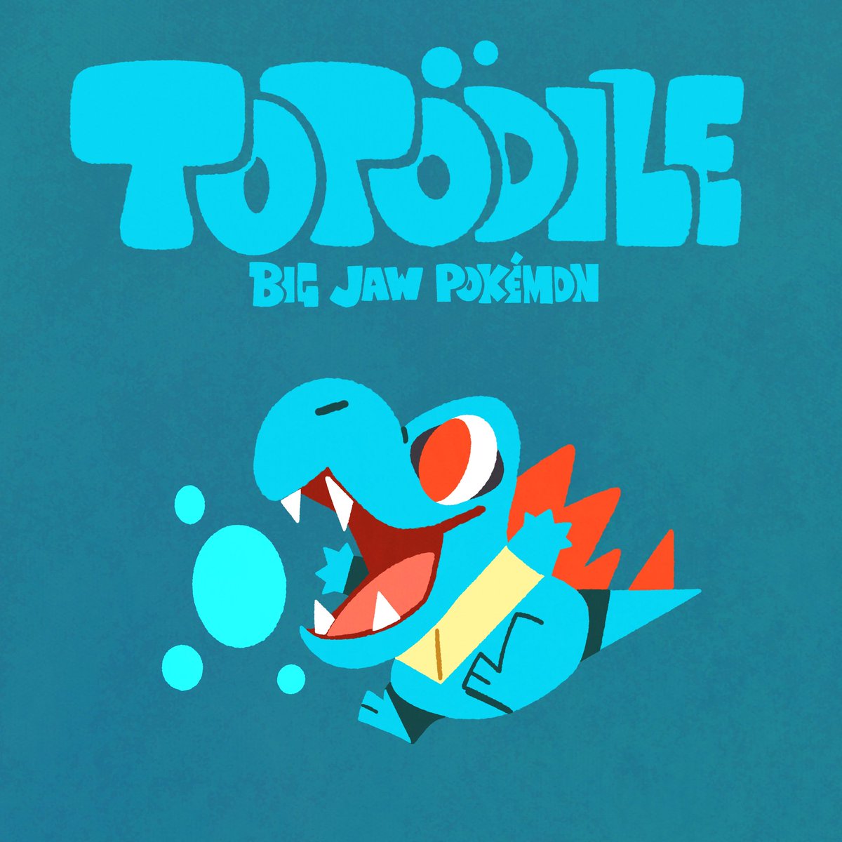 Julesdrawz's tweet photo. Totodile evo line 💧 https://t.co/pAWfJR2U9I