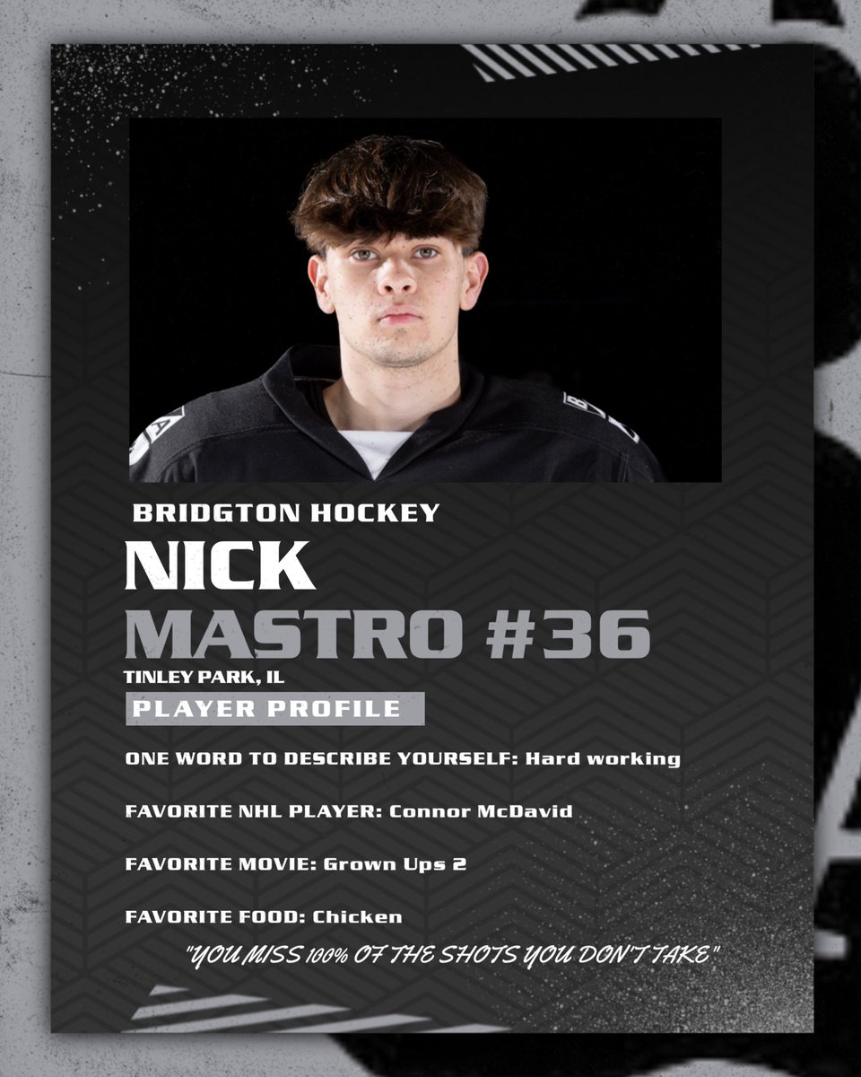 Im not sure there has ever been a guy on campus who loves hockey as much as Nick.  Every extra session, skills, edge whatever he’s all in. Nick has grown so much in the past 6 months as a player, person, student. We are lucky to have him in our BA Community #earnthepaw
