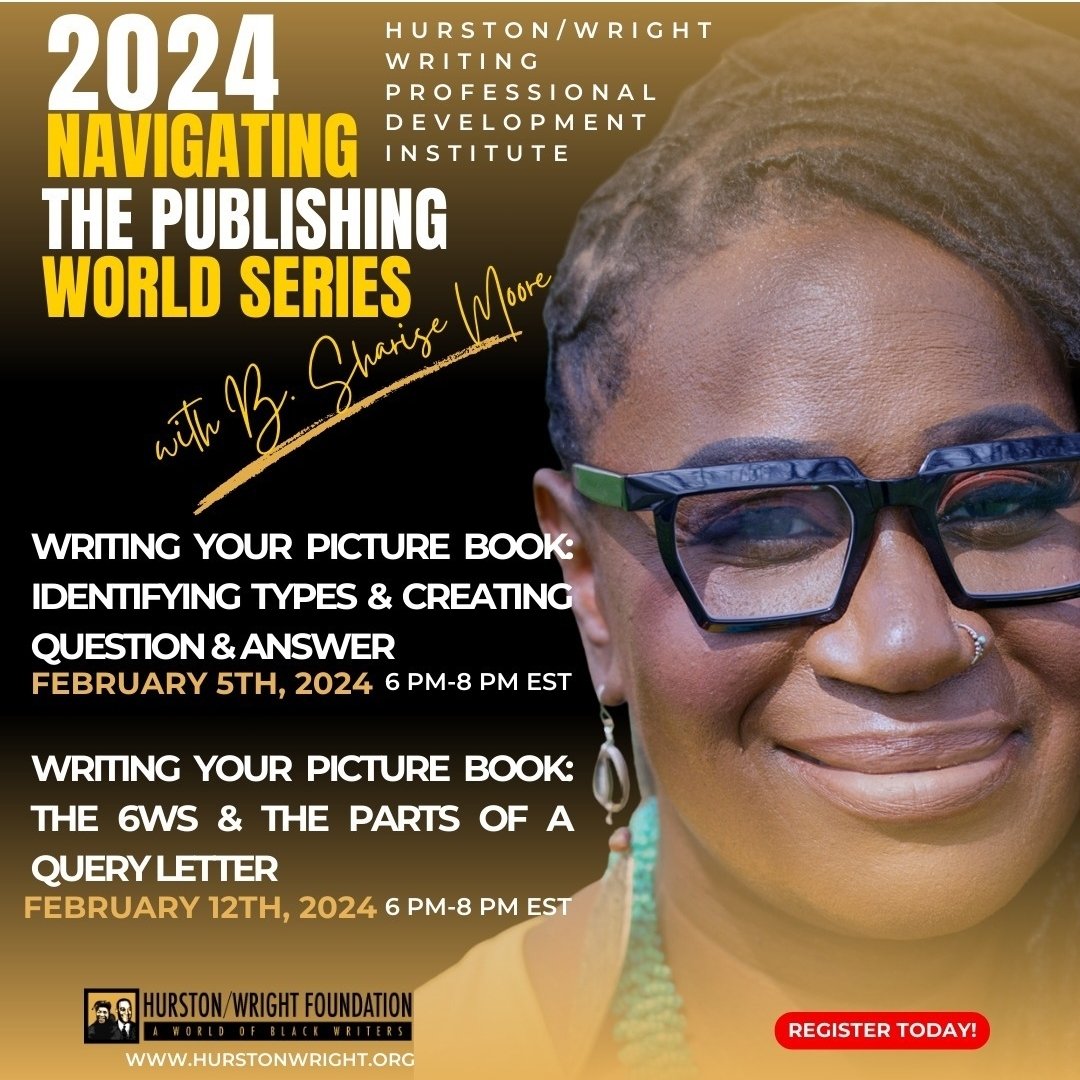 DLatricejohnson's tweet photo. Writing Your Picture Book: Identifying Types &amp; Creating Question &amp; Answer

Date: Mon, Feb 5 • 6:00 PM EST

https://t.co/1RhGuDi8cG
#WritingCommunity #blackwriters #childrensbook #PictureBooks https://t.co/qTrElgySms