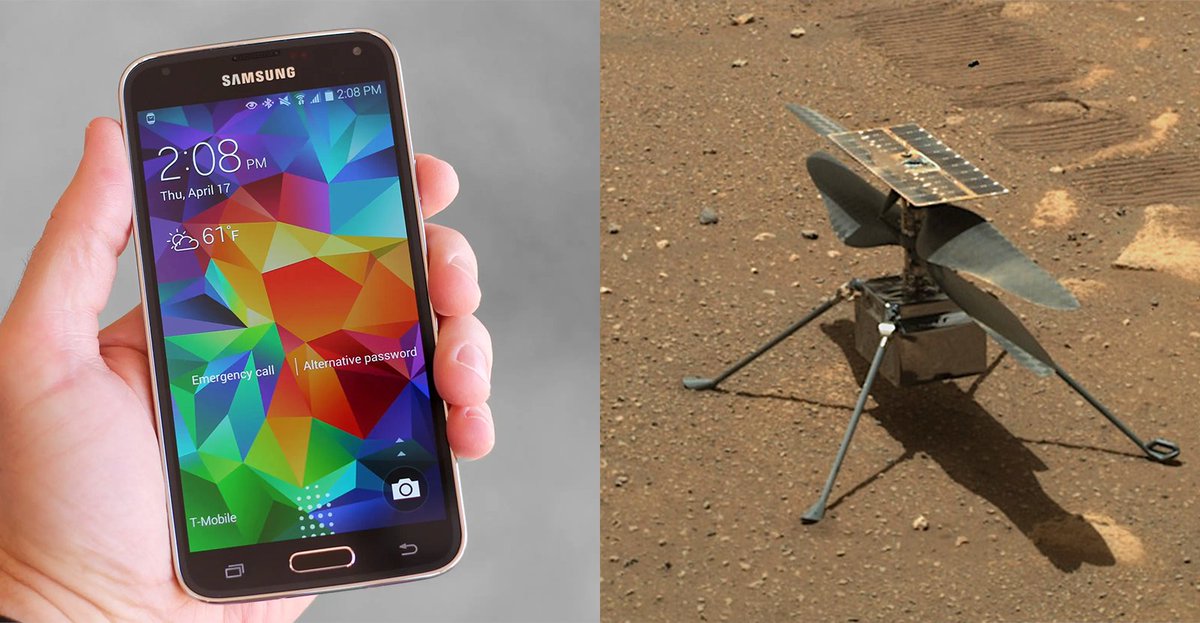 lauriewired's tweet photo. What does your old Galaxy S5 sitting in a drawer and the Mars Ingenuity helicopter have in common?

A Snapdragon 801 ARM CPU!  

But wait, don't chips on Mars have to be Radiation Hardened?

Yes!  The processor bitflips approximately every few minutes.  JPL's solution was to hold two copies  of memory and double check operations as much as possible. If any difference is detected; reboot. 

Ingenuity will start to fall out of the sky, but it comes back online in a few hundred milliseconds to continue flying.