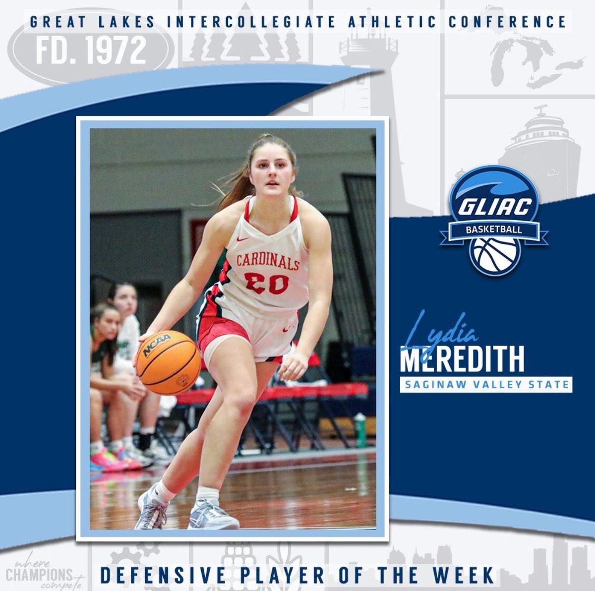 SVSU Women's Basketball (@svsuwbb) on Twitter photo Congratulations to our very own <a href="/lydiameredith8/">lydia meredith</a> aka Lu Lu on her Defensive PLAYER OF THE WEEK honors from the @gliacsports
#GoCards | #GirlsOn🔥 Congratulations to our very own <a href="/lydiameredith8/">lydia meredith</a> aka Lu Lu on her Defensive PLAYER OF THE WEEK honors from the @gliacsports
#GoCards | #GirlsOn🔥