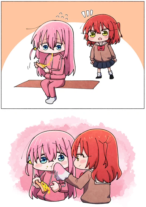 ピザ美味しく食べて 