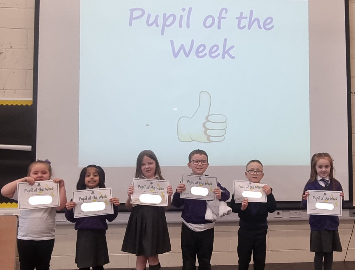 Last week's P1-P3 assembly was super busy: 🌟 Heads and tails quiz on Robert Burns🏴󠁧󠁢󠁳󠁣󠁴󠁿 🌟Discussion about ways to save energy using our class randomiser wheel. 💡🔦 🌟 Spotlight on a wonderful P1 pupil, telling us about attending swimming lessons. 🏊‍♂️ 🌟 Amazing Pupils of the Week