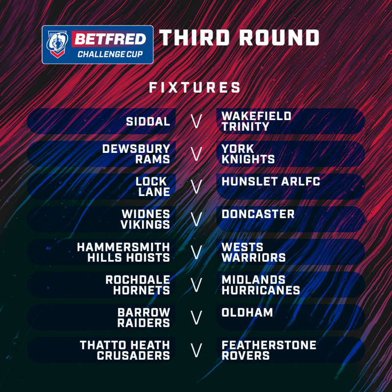 👇 The Third Round of the <a href="/Betfred/">Betfred</a> #ChallengeCup!
