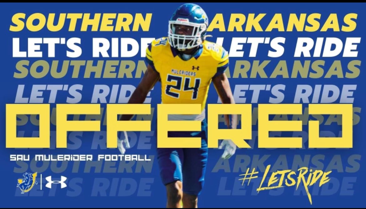 #AGTG After a great conversation with @Coach_Langley I am Blessed to receive an offer from Southern Arkansas University.