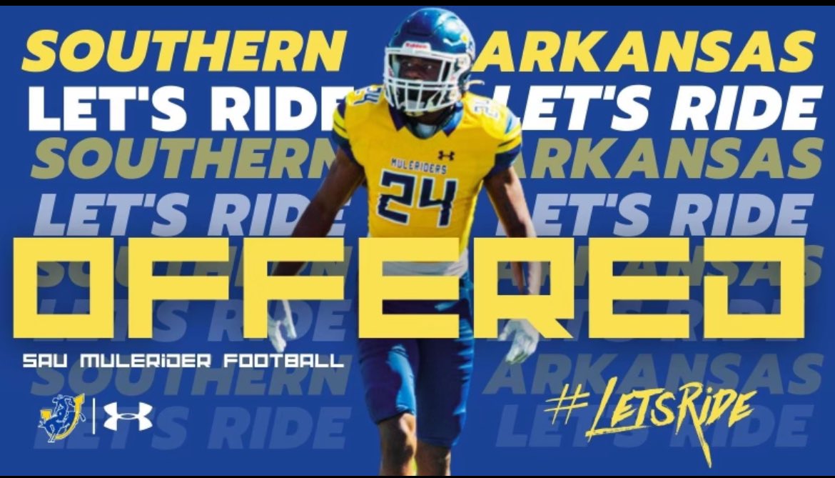#AGTG After a great conversation with <a href="/Coach_Langley/">CoachLangley</a> I am Blessed to receive an offer from Southern  Arkansas University.