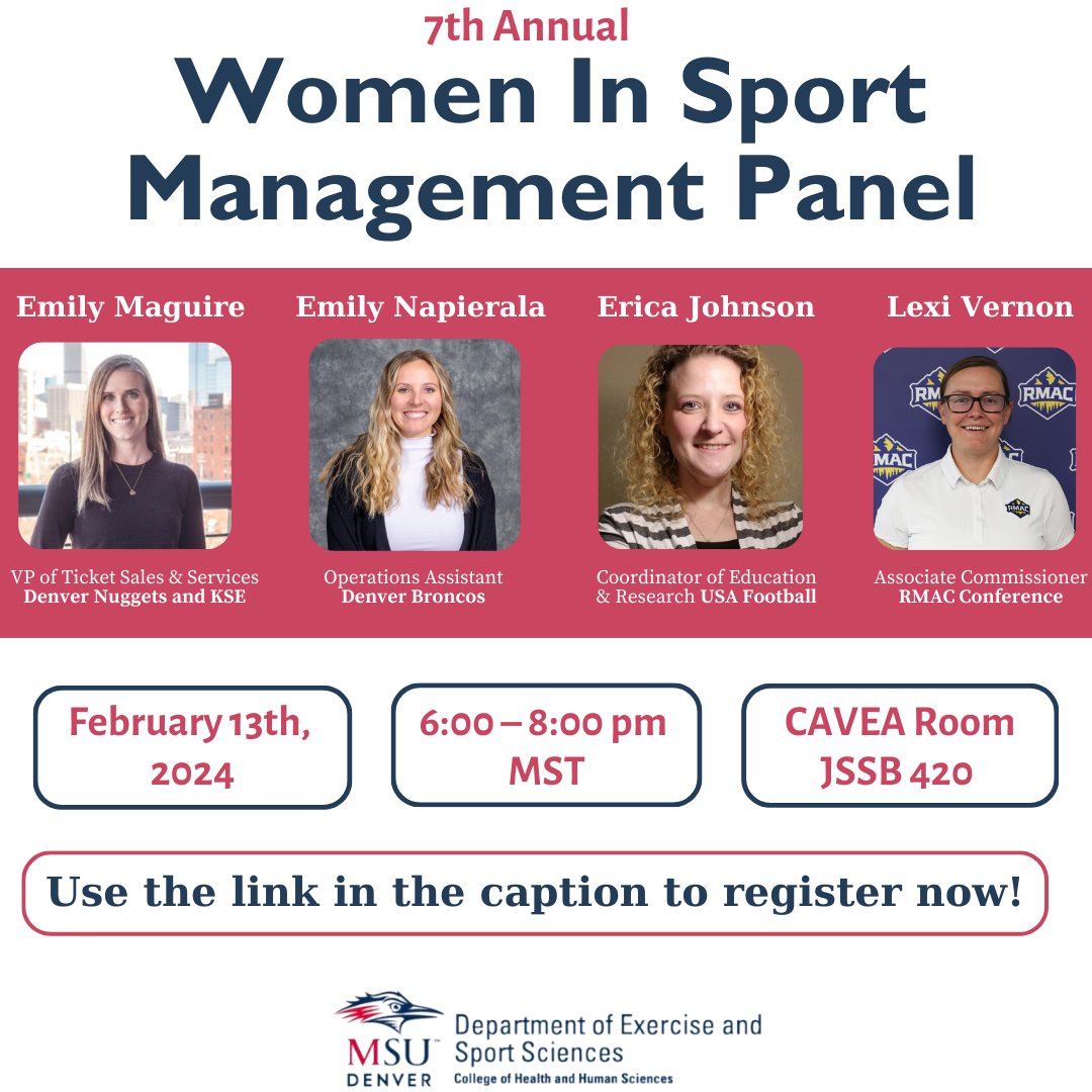 MSU Denver Sport Management tweet media