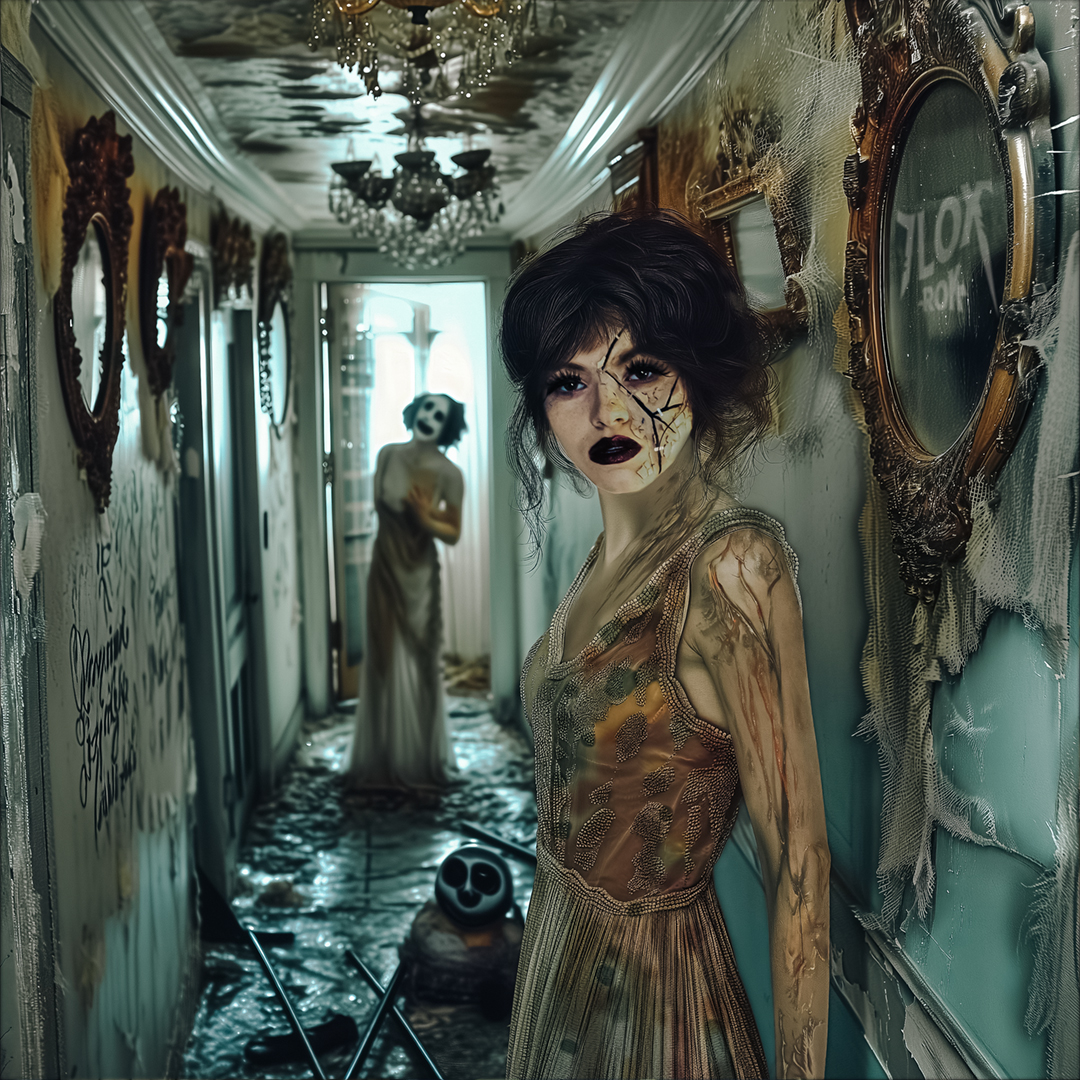 7LoxRok's tweet photo. Due to a dance of exhilarating ecstasy, Grace has stirred the slumbering Mrs. Dybbuk to life. Unaware, Mrs. Dybbuk is stealthily approaching from behind!
#7loxrok #7Lox #7LR #HorrorCommunity #horrorshow #Horrorfam #alternativegirls #gothic #satanic https://t.co/kW41Wfcfw4