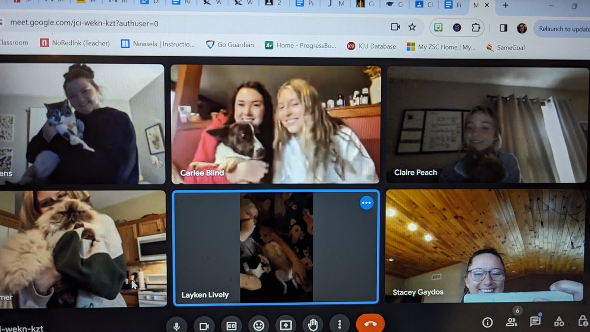A little pet show and tell today during our Virtual Learning!!! I miss these kids!! :) So, it was great to see their faces today! I am very thankful for technology due to situations like this! Snow Day, Flood Day, Major Water Line Break, no problem! We got this! #NobleImpact