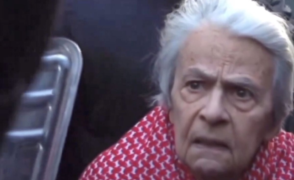 TizianaFerrario's tweet photo. Franca Caffa una donna di 94 anni che  va a manifestare ma è pronta  con pacatezza a   rimproverare un carabiniere che non si  riconosce nel capo dello stato. È difesa della democrazia, è senso delle istituzioni. Una donna dalla quale prendere esempio.  #Carabinieri #Mattarella https://t.co/sWih5ilrsF