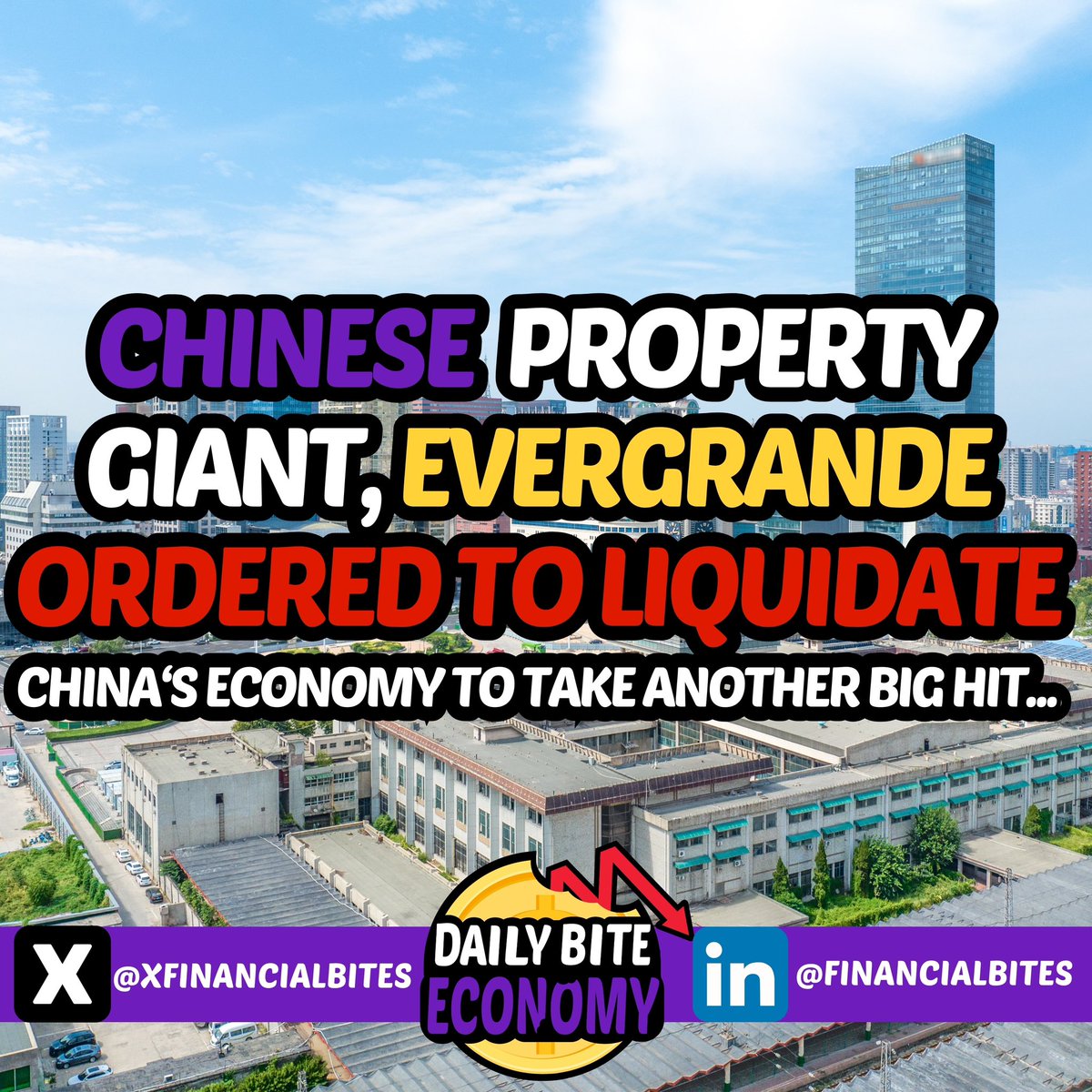 XFinancialBites's tweet photo. liquidation set to send shockwaves through China's Economy🍎📉

#china #economy #finance #stocks #trading #news #financialnews #financialbites #red #bites #financetips #insights #markets #stockmarket #economics #student #professional #city #investment #invest https://t.co/rwBRe7lVmW