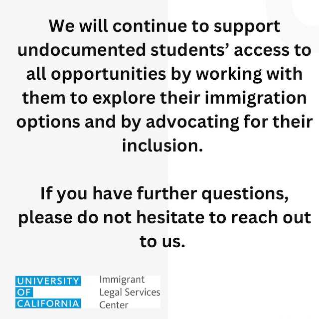 UCIMM_Legal's tweet photo. We Stand In Solidarity with UC Undocumented Students after the UC Regents' recent decision to delay implementation of O4A https://t.co/5NrIQwvMTi