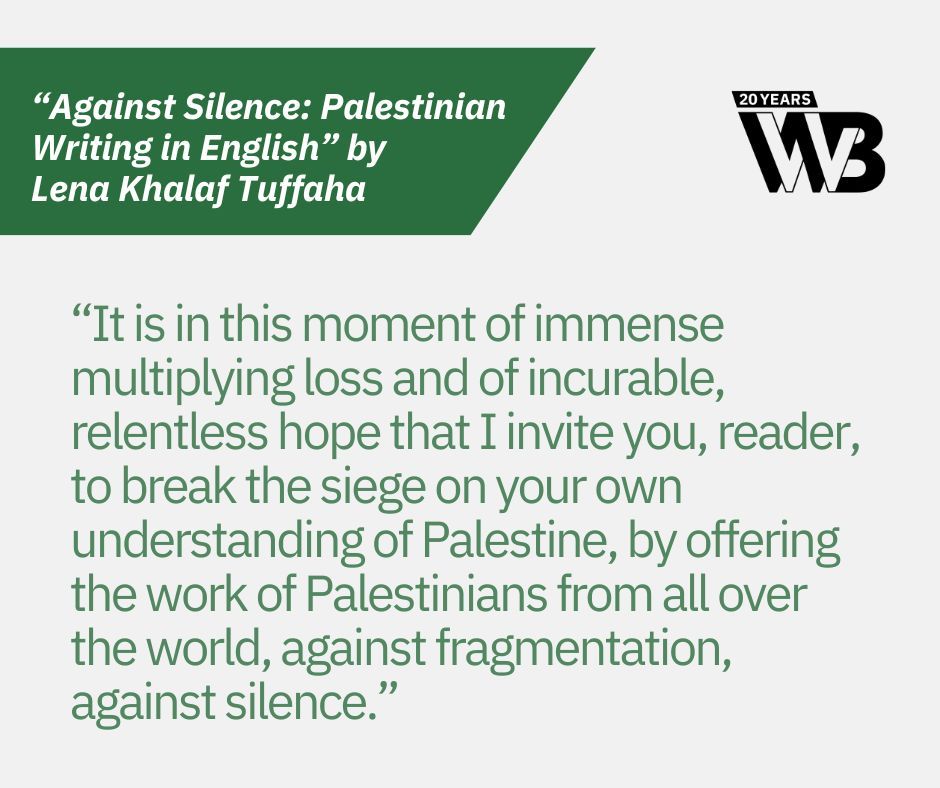 Today we launch “Against Silence,” a series of new writing in translation by Palestinian authors in Palestine and the diaspora. Read <a href="/LKTuffaha/">Lena Khalaf Tuffaha لينا خلف تفاحة</a>’s introductory essay, on the “unnecessarily fraught” history of Palestinian writing in English, here: buff.ly/4803IQ1