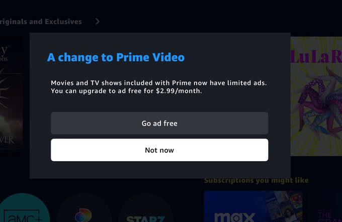 You have got to be kidding me? Already pay over $120 a year for prime. Wtf @amazon https://t.co/cneu