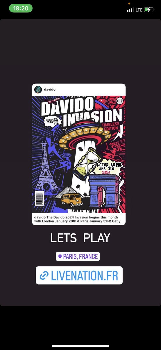 Mummy_Chizzy's tweet image. Davido Accor arena Paris

Jan 31st 

Get your Tix 
#DavidoO2Arena