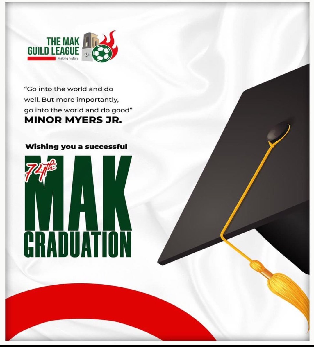 Congratulations to all those graduating this week @Makerere @ProfNawangwe