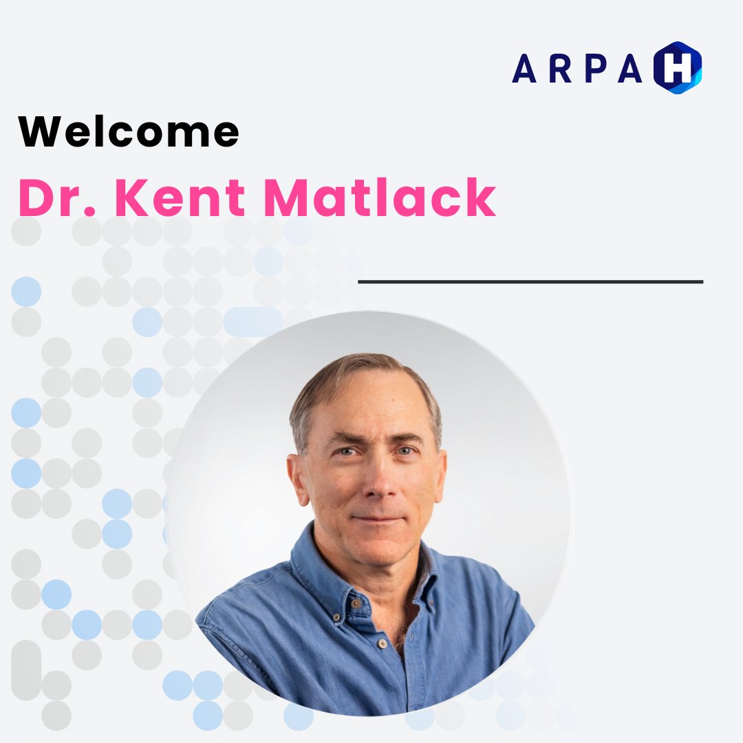 We are excited to welcome our new Program Manager, Dr. Kent Matlack! Welcome to the team! #ARPAHGetsToWork arpa-h.gov/about/people/k…