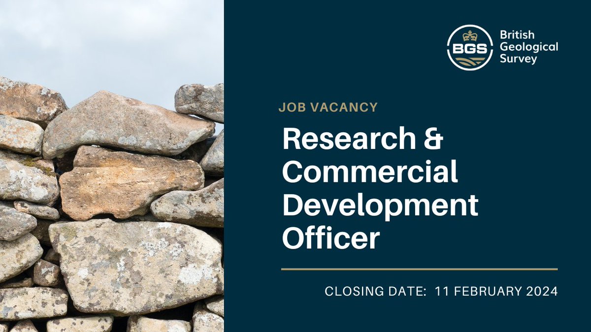 You don't need to be a geologist to work at a world leading geological survey but a passion for our understanding our Earth is highly desirable! Roles in IPR and Commercial Development are currently available: bgs.ac.uk/about-bgs/work…