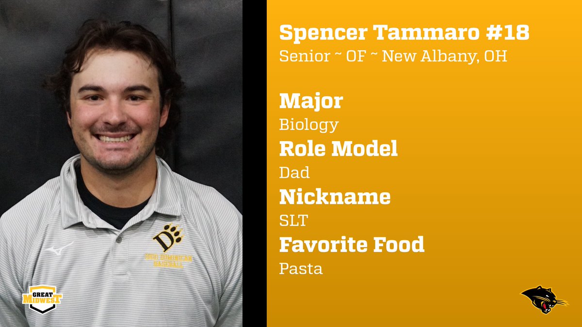 ODUBaseball_'s tweet photo. Senior - Spencer Tammaro brings us to #17daysaway on our Panther Pre-Season Countdown! https://t.co/WaBqBdRt2w