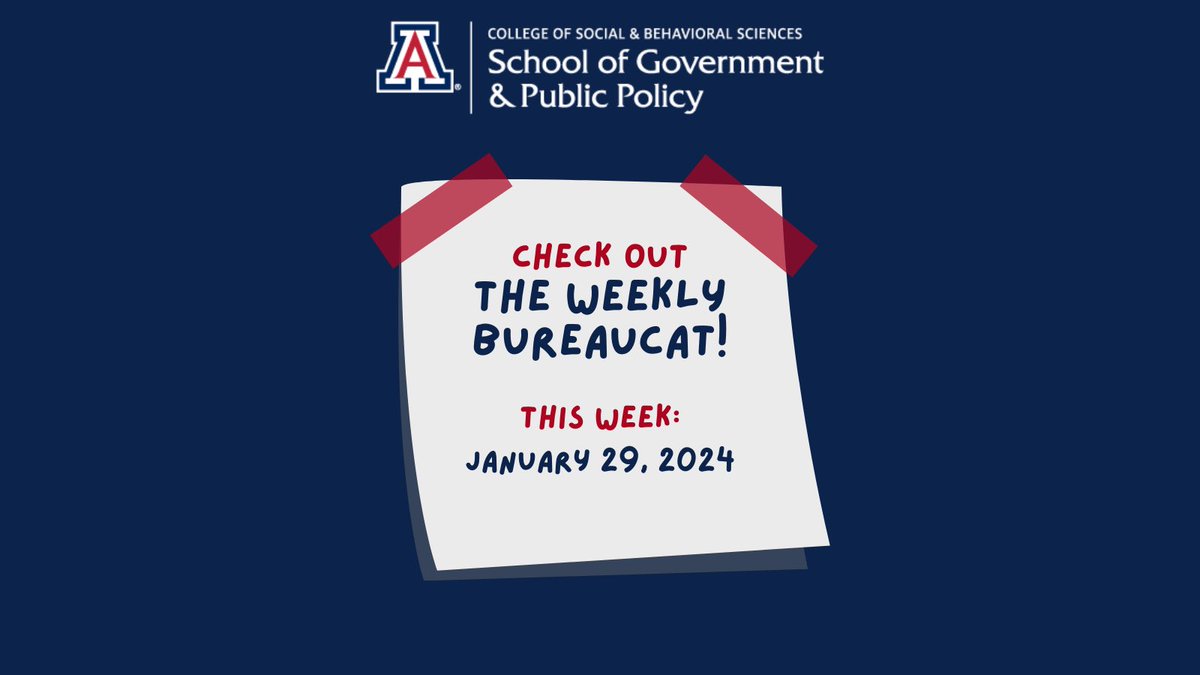 There are a lot of great opportunities in this week’s BureauCat! 📰☕️🐾

Check your student emails!

Read Here: mailchi.mp/email.arizona.…