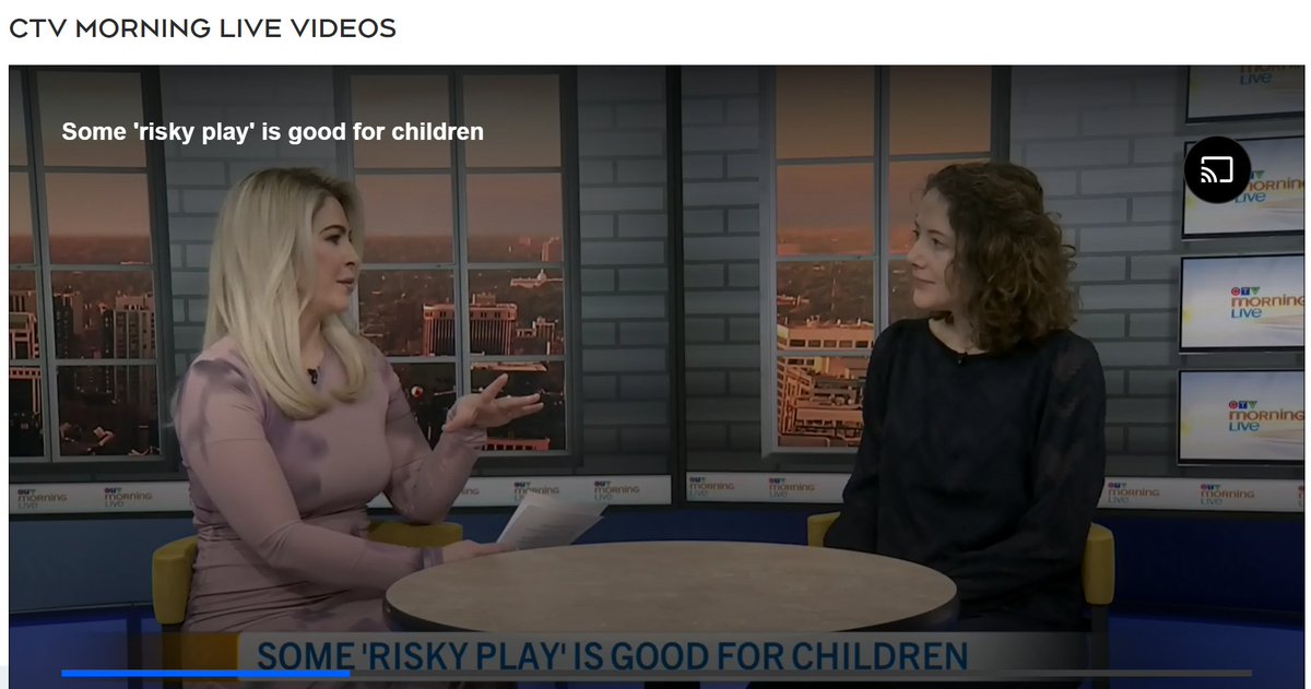 OPC's <a href="/louisecdelannoy/">Louise de Lannoy</a> was on <a href="/CTVNews/">CTV News</a> this morning! 
Joining the chorus in celebration of <a href="/CanPaedSociety/">Canadian Paediatric Society</a>'s new position statement and the importance of #riskyplay
ottawa.ctvnews.ca/ctv-morning-li…