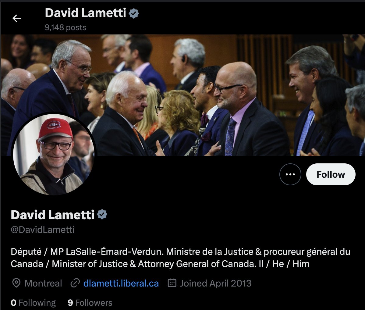 PaulMitchell_AB's tweet photo. Former Trudeau Justice Minister David Lametti nuked his X account last week, but got sued by Rebel News for deleting records "regarding the illegal invocation of the Emergencies Act".

Guess what?

Lametti's account is now back. 

Score one for Rebel News. 😂👍 https://t.co/kgLMzG0Q02