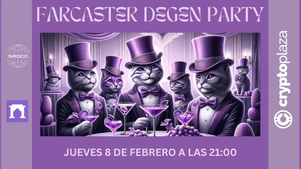 ¿Quieres entender mejor qué son las redes sociales descentralizadas #DeSoc, qué está pasando en <a href="/farcaster_xyz/">Farcaster</a> y entender fenómenos como $DEGEN 🎩? Pues apúntate al "Farcaster Degen Party" que organiza <a href="/cryptoplaza_es/">CryptoPlaza_es</a> el próximo 8/2 en <a href="/SirocoSala/">Sala Siroco</a> 👇 meetup.com/es-ES/farcaste…