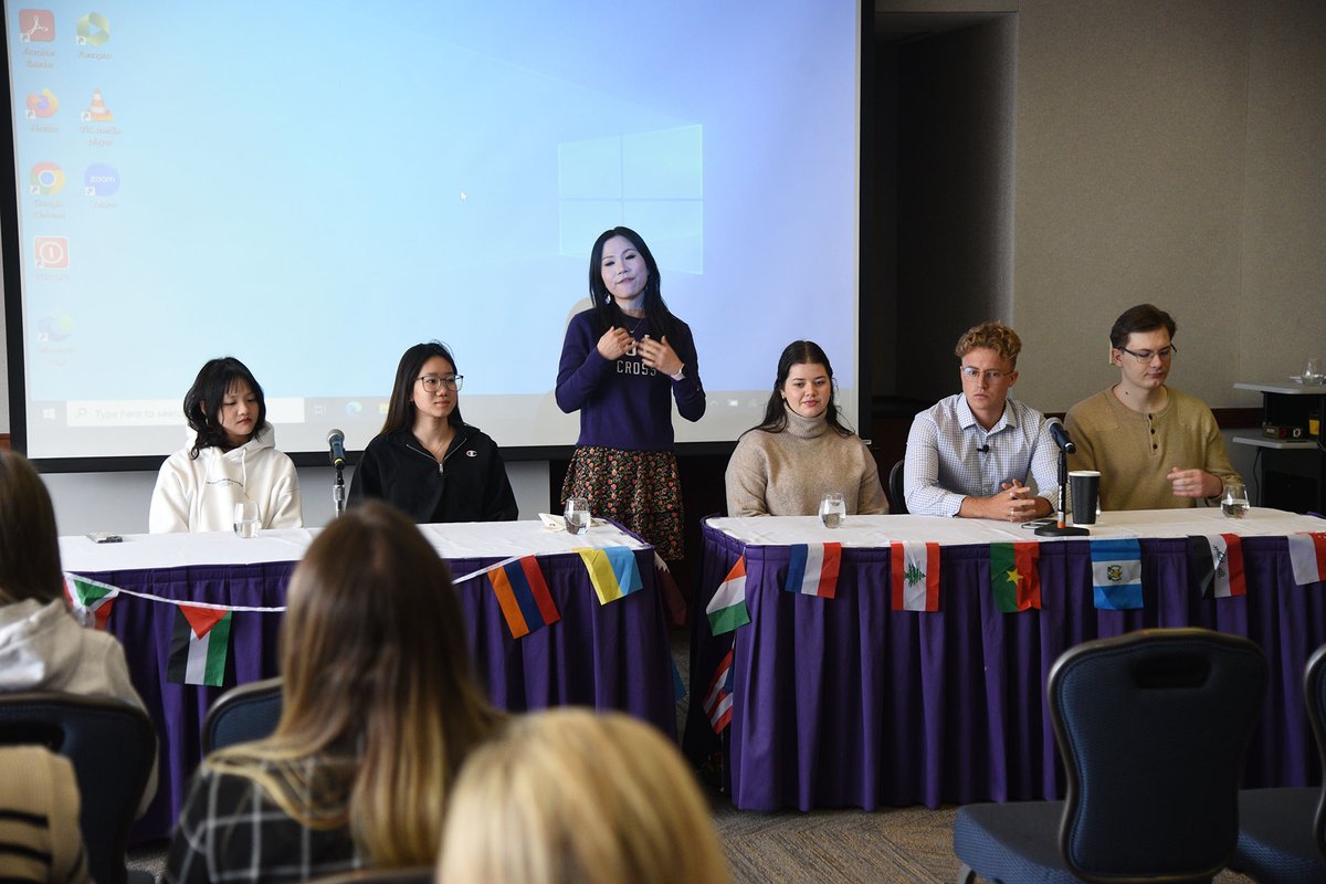HCrossMSoccer's tweet photo. This afternoon, Jake Williams took part in an International Experience Student Panel Discussion on campus!

#GoCrossGo https://t.co/rrZ2mrH8F9
