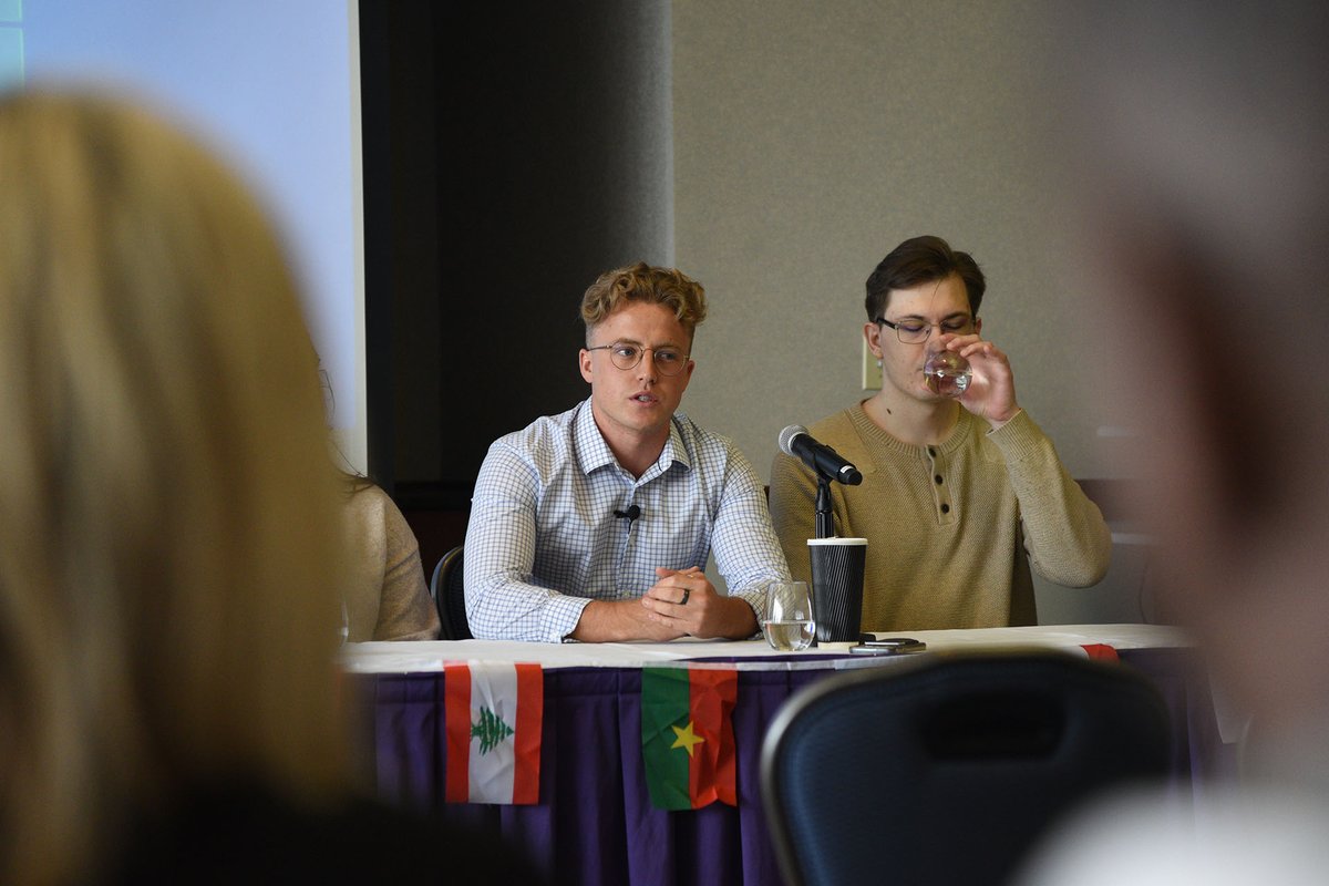 HCrossMSoccer's tweet photo. This afternoon, Jake Williams took part in an International Experience Student Panel Discussion on campus!

#GoCrossGo https://t.co/rrZ2mrH8F9