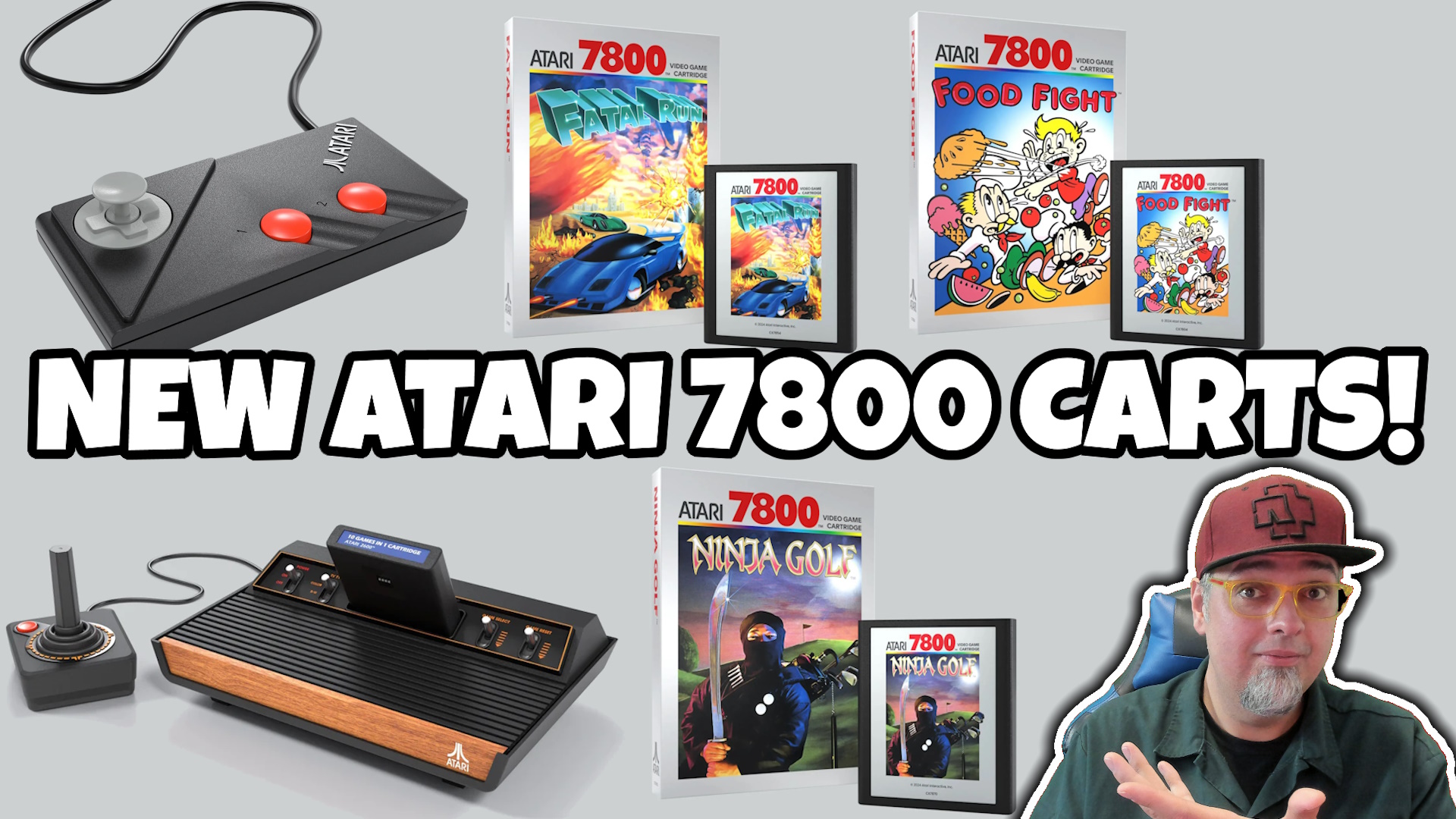 This retro gaming console plays both Atari 2600 and 7800 cartridges